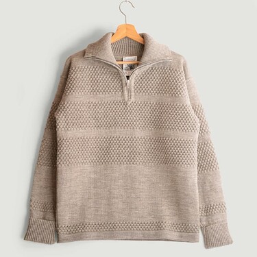 sns-herning-fisherman-short-zip-natural-greige