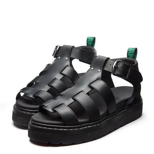 SN-S3-GRE-BG-G_Grendon_-_Black_Greasy_Three_Strap_Sandal_4_900x