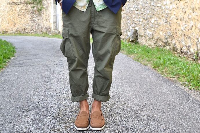 blog-mode-homme-conseil-style-orslow-easy-pants-special-OD-g.h-bass-x-universal-works-loafers-larson-wedge-1-800x533