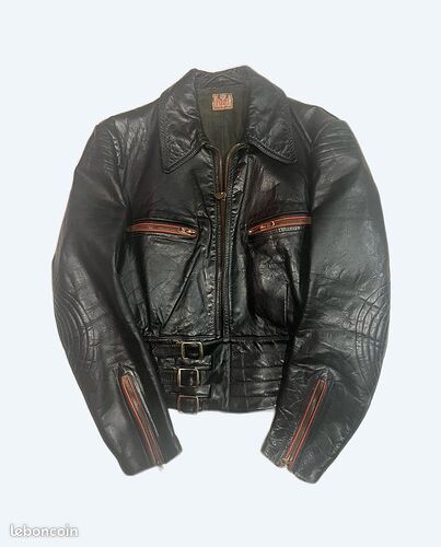 Blouson cuir 40’s 50’s (image 1)