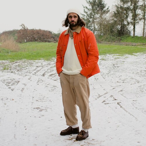 idée tenue homme orange - 1