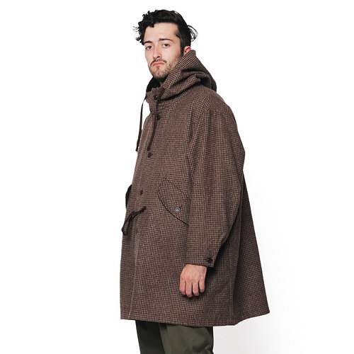 Czech-Coat,-Wool-Flannel-Plaid-Lt-Brown,-02,-Angle-A-(DIV_9938)