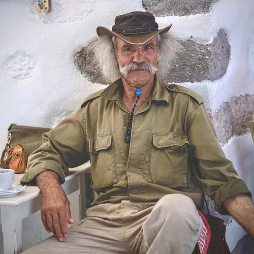 Niko, shepherd. He knows all his goats, he respects their ability to face intransigent cliffs wh (1)