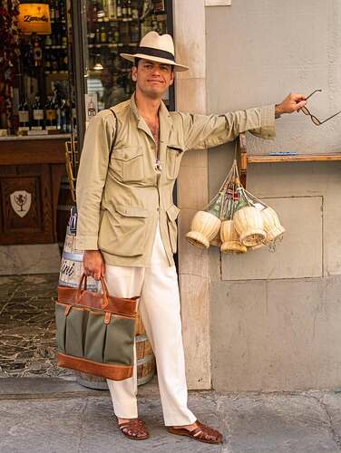 Market and shakerato with @fdangelo wearing The Popsicles leather sandals Nostos horn sunglass