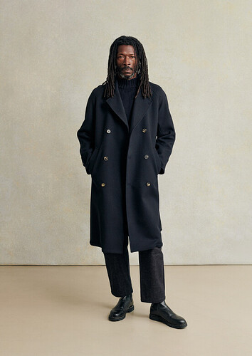 MT19 Grandad Coat Navy