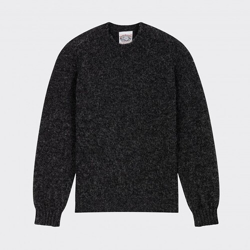 jamiesons-pull-col-rond-laine-peignee-gris