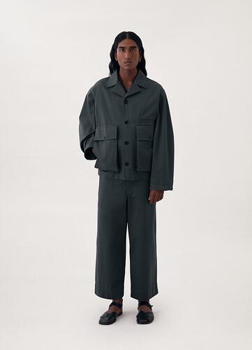 Boxy Blouson Dark Slate Green (Grey)1