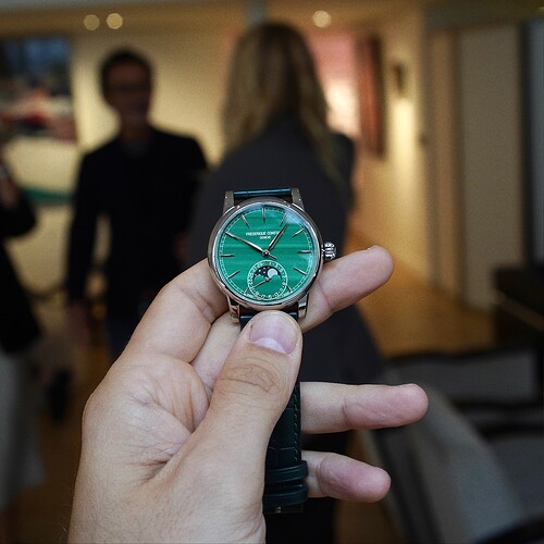 frederic constant Classic moonphase date malachite or blanc manufacture - 3