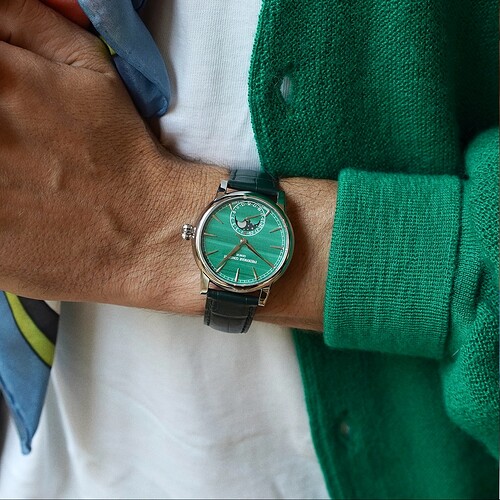 frederic constant Classic moonphase date malachite or blanc manufacture - 2