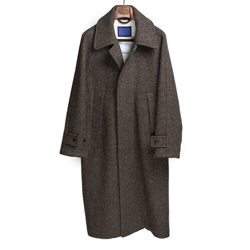 Document_Made_in_Korea_Fall_Winter_2025_FW25_Inverted_pleats_balmacaan_coat_in_brown_donegal_tweed_11_2048x