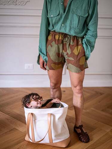 Summer is here. Peplord full look-La Frontera shirt -original 1970’s Czech army fabric 60%linen  (2)