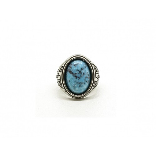 bague-chevaliere-et-turquoise-veritable-kingman