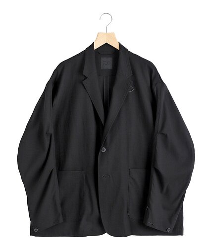 BJ-30026W-blk-01 - TECH LOOSE LIGHT 2B JACKET
