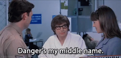 Danger GIF - Danger Austinpowers Middlename - Discover & Share GIFs